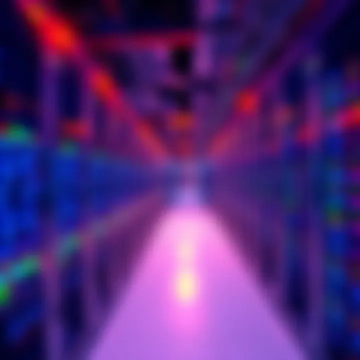 A row of S21 mining rigs operating in a reliable data center environment.