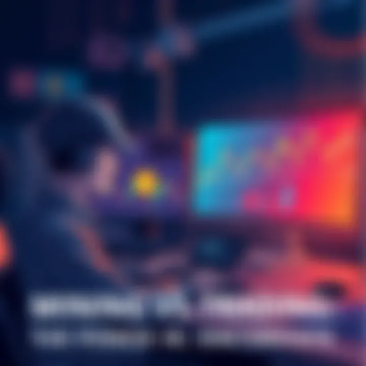 An illustration showing a miner working on a computer with cryptocurrency graphics, alongside a trader analyzing market charts on a screen, highlighting the differences between mining and trading in c...