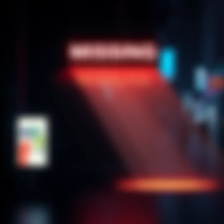 A graphic showing an empty space where the 2 AB ads should be, indicating issues with visibility