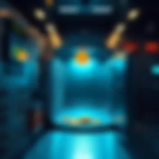 A South Korean police vault with an empty Bitcoin display, symbolizing the missing 22 BTC worth $1.5M