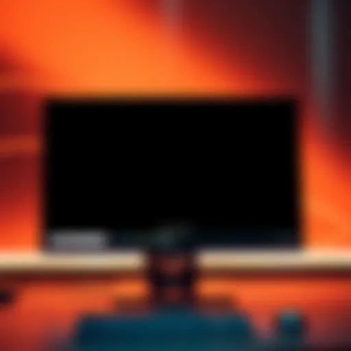 A computer screen showing a blank page where the new user interface used to be, with stock icons fading away.