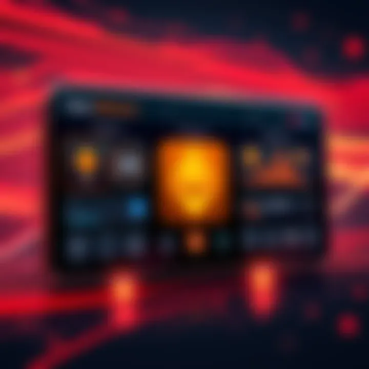 A sleek, user-friendly design of a Monero wallet interface featuring modern graphics and easy navigation tools.