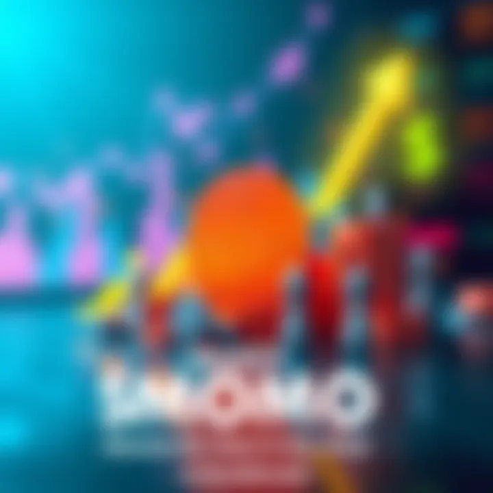 A visual representation of $MOMO memecoin with a rising graph and dollar signs, symbolizing investment opportunities.