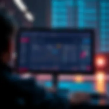 A computer screen displaying the Monero application interface running on Docker Swarm, with graphs showing hashrate metrics