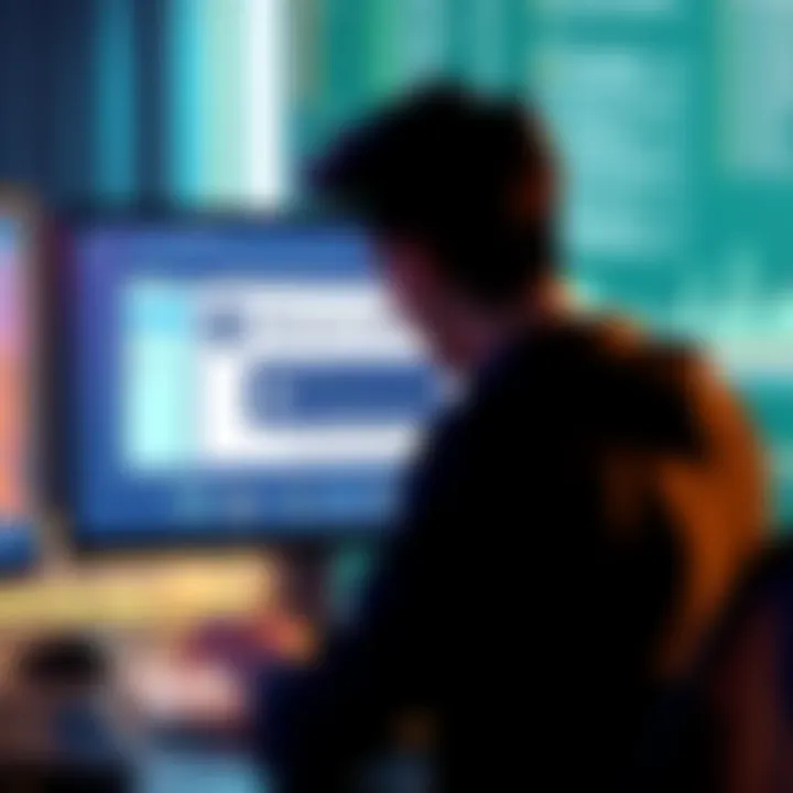 A computer screen displaying an error message indicating the Monero Bounties site is not available, with a concerned user looking at it.