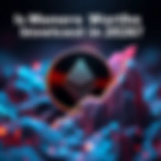 A digital representation of Monero cryptocurrency with a focus on its logo and a rising graph indicating potential investment growth.