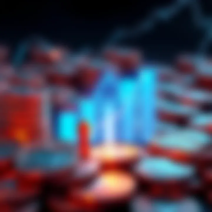 A graphic showing Monero coins with an upward trend graph and arrows suggesting inflation reduction to stabilize its value for everyday use.