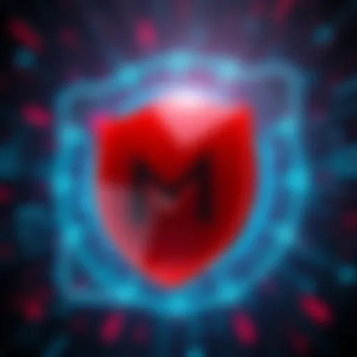 Monero logo surrounded by a digital shield symbolizing privacy and transparency risks