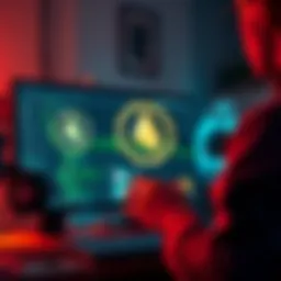 Monero and Trezor Collaboration A person interacting with a Trezor device while using Monero on a computer screen, providing feedback for better integration