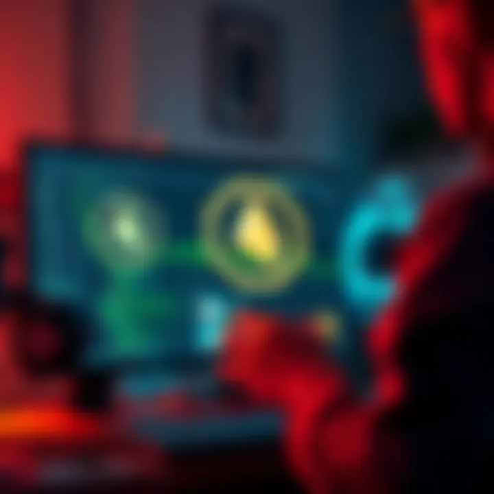 Monero and Trezor Collaboration A person interacting with a Trezor device while using Monero on a computer screen, providing feedback for better integration