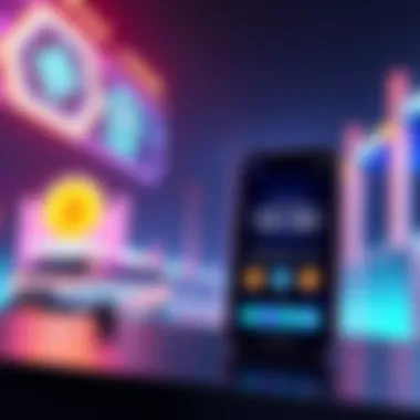 Graphic showing a smartphone with Monerujo app and a countdown timer for the new version release, with Monerotopia event logo in the background.