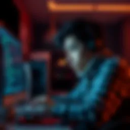 A frustrated person looking at a computer screen with a worried expression, representing efforts to recover money after the Fullsend NFT issue