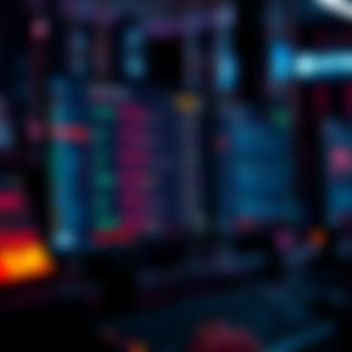 Monitoring Wallet Addresses A computer screen displaying real-time data tracking multiple wallet addresses with alerts for trades and transfers.