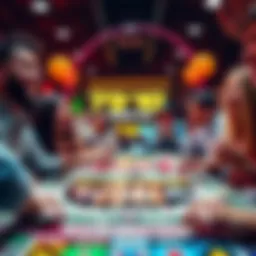 Monopoly game rewards People excitedly playing the Lucky Winner Monopoly game, with colorful game pieces and bonus rewards displayed