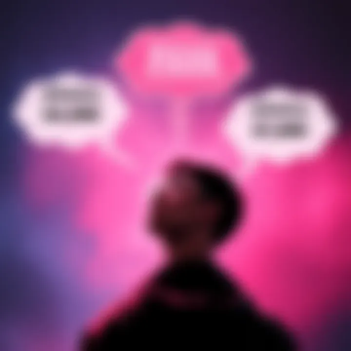 Monthly pass upgrade concept A person considering a monthly pass upgrade with thought bubbles showing rewards and costs