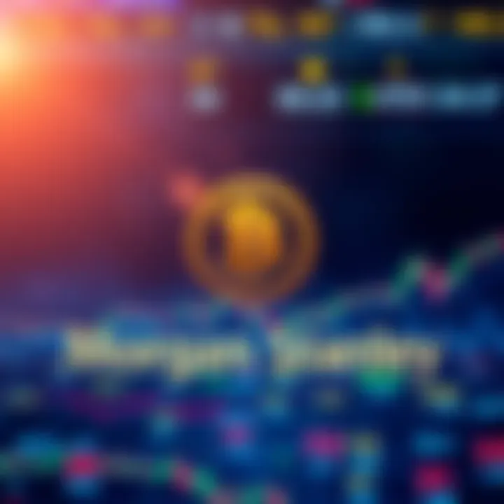 Morgan Stanley logo with Bitcoin symbol and financial charts indicating growth after ETF launch