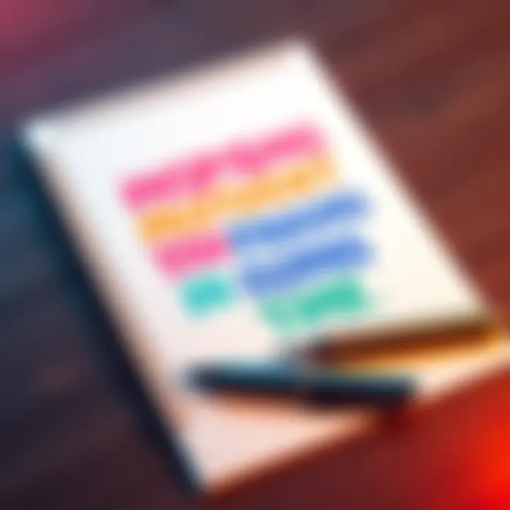 Motivational quotes on a notepad A notepad filled with colorful motivational quotes and a pen beside it, symbolizing inspiration and encouragement during tough times