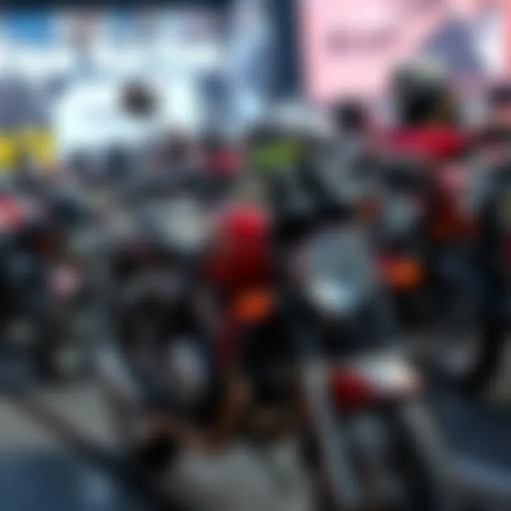 A collage of humorous comments from a motorcycle auction showcasing exaggerated claims and funny fabrications.