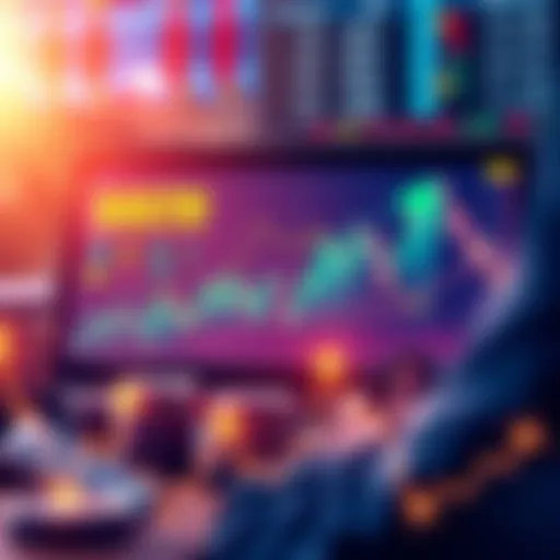 Illustration showing MSTR's strategy to sell common stock for preferred stock buyback, depicting stock charts and financial symbols, emphasizing dilution concerns.