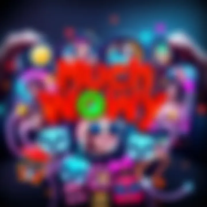 Much WoWy Representation A vibrant collage showcasing key features of Much WoWy with modern cultural elements