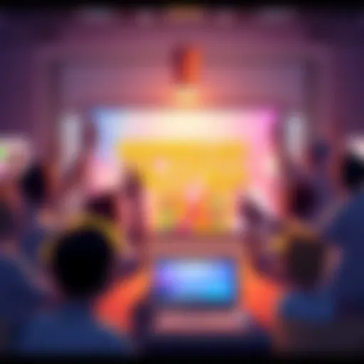 A joyful community celebrating 5000 games played on My Classic Games dApp, with Tetris prominently featured on screen.
