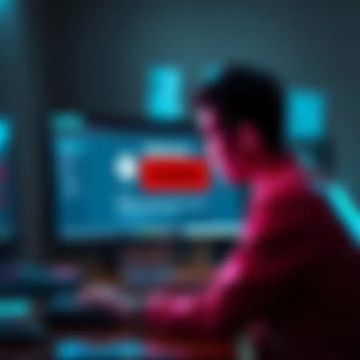 MyMonero Wallet Closure A worried person looking at their computer screen with a closed MyMonero wallet page, concerned about lost funds.