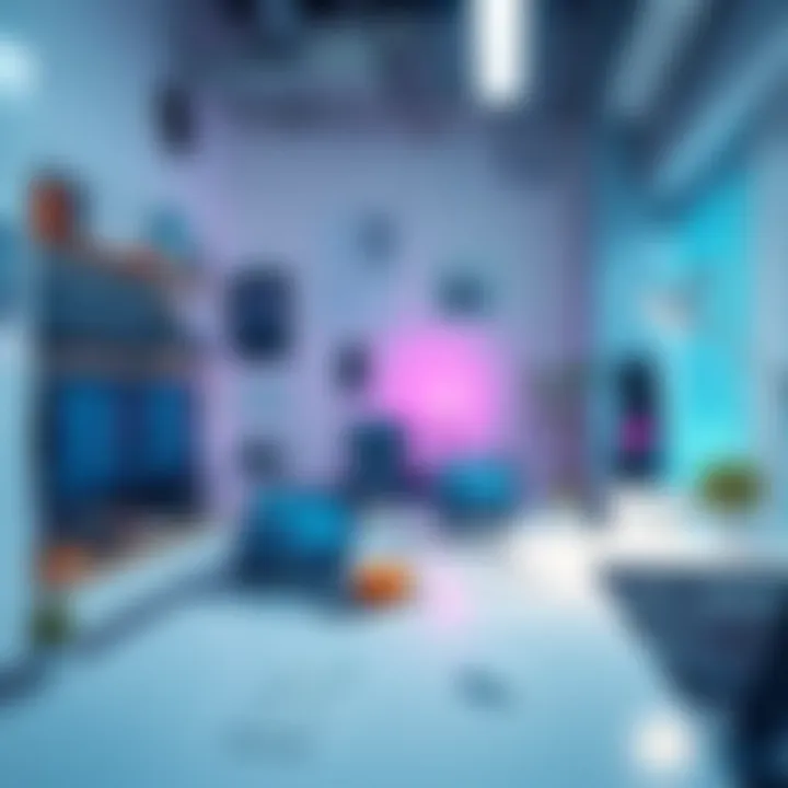 A modern workspace featuring organized technology and clean design elements that reflect neat trends in 2026.