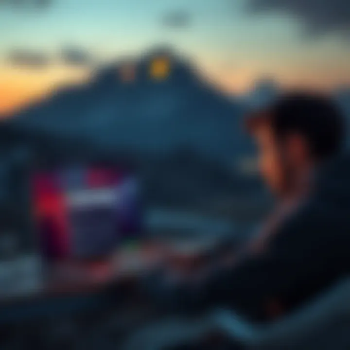 A person struggling to set up the Nebra Outdoor 1 device with a laptop and a Helium wallet interface showing error messages