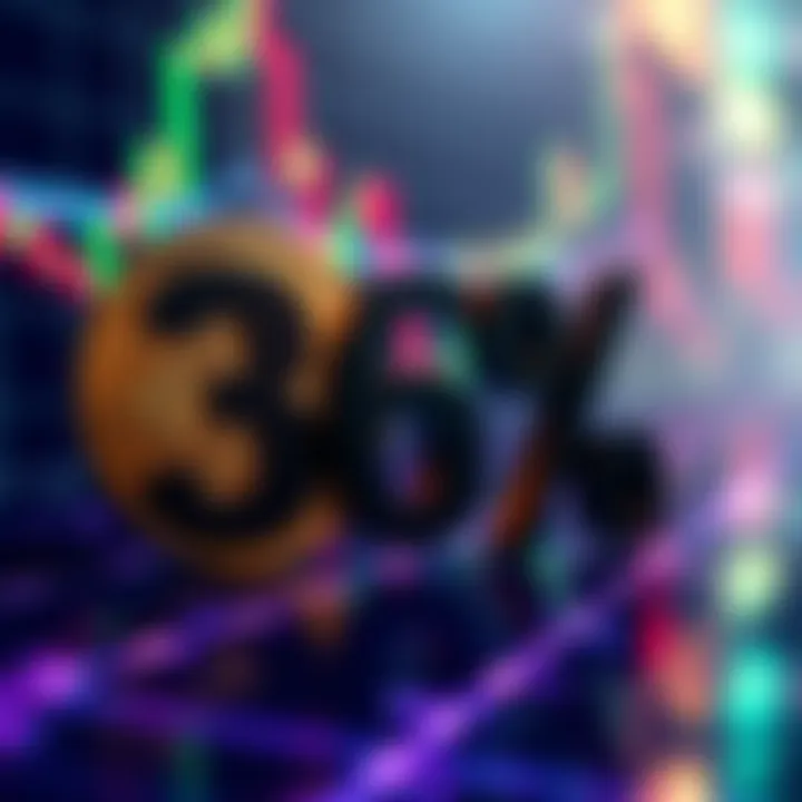 A graphic showing a crypto coin and stock chart with a large tax percentage symbol overlay, representing the new tax on unrealized capital gains in the Netherlands.