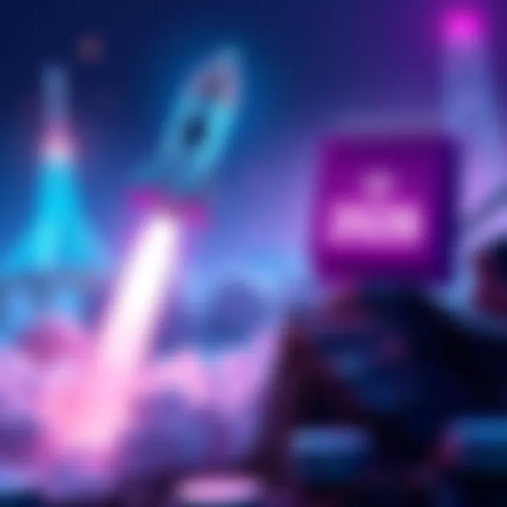 A digital graphic representing the launch of Neura mainnet, featuring a rocket taking off and a calendar marking Q3 2026.