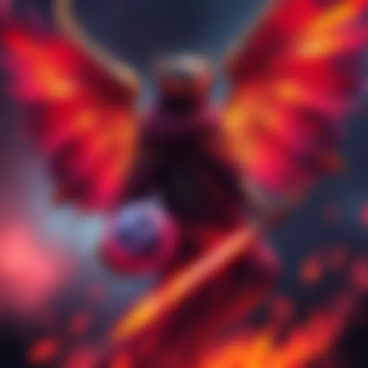 A stunning Halloween-themed archangel card featuring intricate designs and vibrant colors, capturing the spirit of the season.