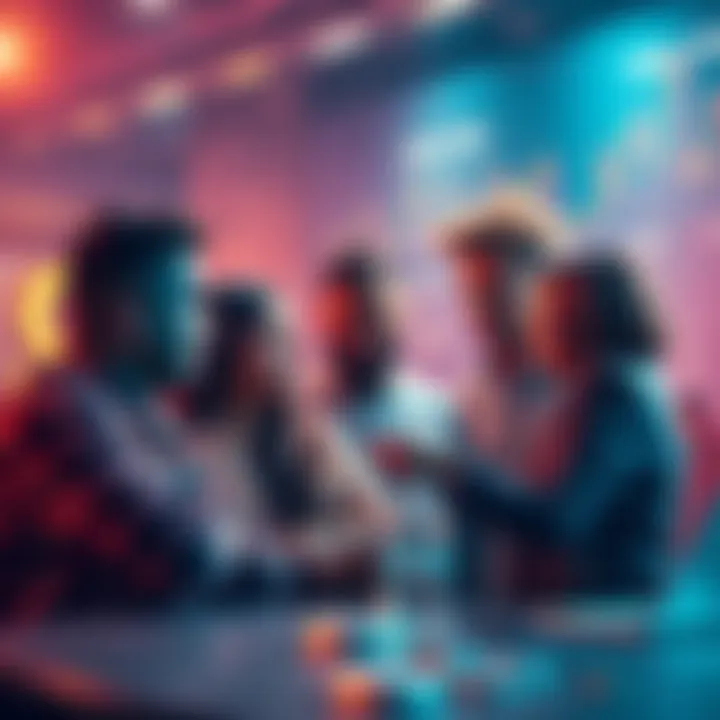 Group of diverse people discussing cryptocurrency and trading strategies