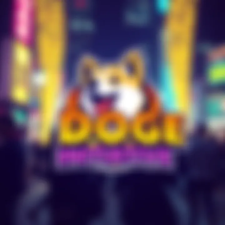 A colorful logo representing the New Doge initiative, with a playful dog design and vibrant text, symbolizing community excitement.