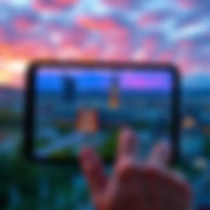 A view showing a new user interface on a device, with a backdrop of Ottawa towns, highlighting the changes observed by travelers.