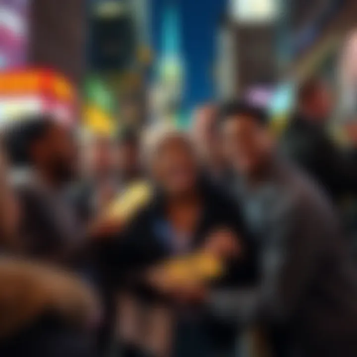 A group of New Yorkers joyfully receiving $12,000 in USDC as part of Coinbase's UBI program