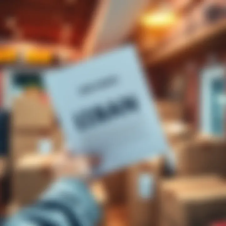 New IBAN for Moving Countries Person holding a document with a new bank IBAN while packing boxes for a move