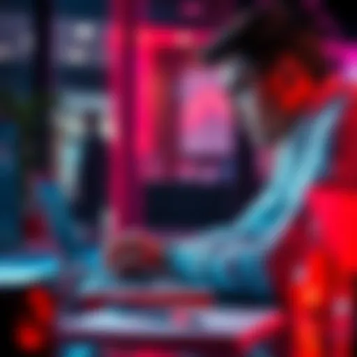 A new investor looking at performance charts on a laptop, contemplating their Raiz portfolio returns.