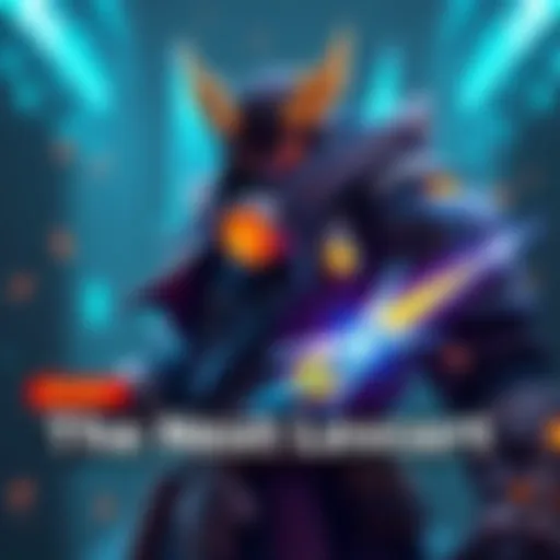 Visual representation of a game character with a legendary item enhanced by a LPU, featuring custom animations and effects.