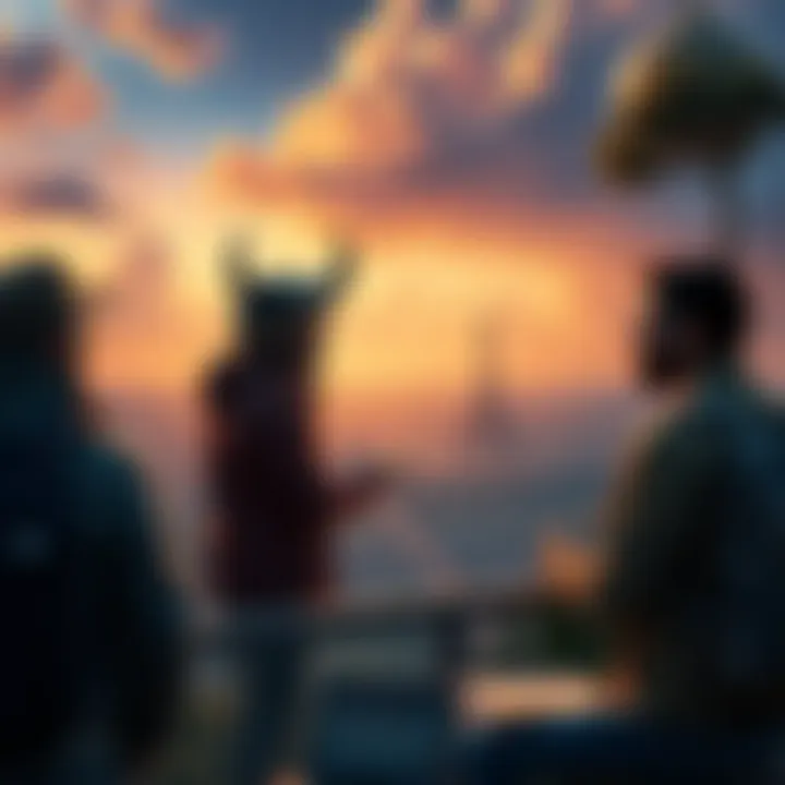 A newcomer in a digital landscape asking experienced players for tips about Atlas Earth strategies and currency collection while managing jobs