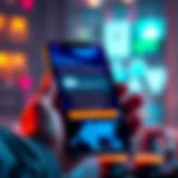 A smartphone screen displaying new notifications about earning money and available parcels