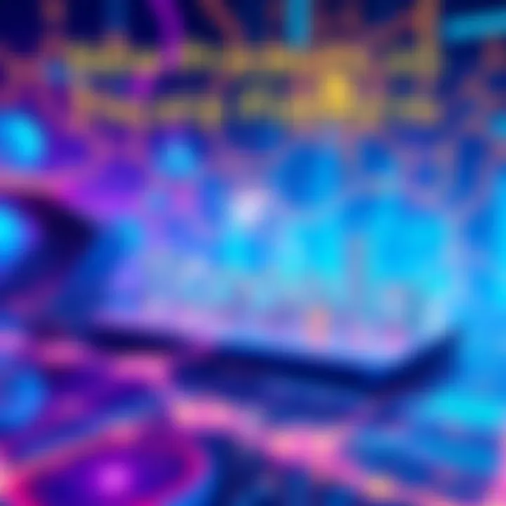 New Projects on Toccata Platform An illustration of Toccata platform showcasing komos labs and privacy tokens with a vibrant tech background