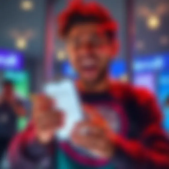 A user celebrating the successful opening of their Revolut bank account with FSCS protection, showing a confirmation email on a phone.