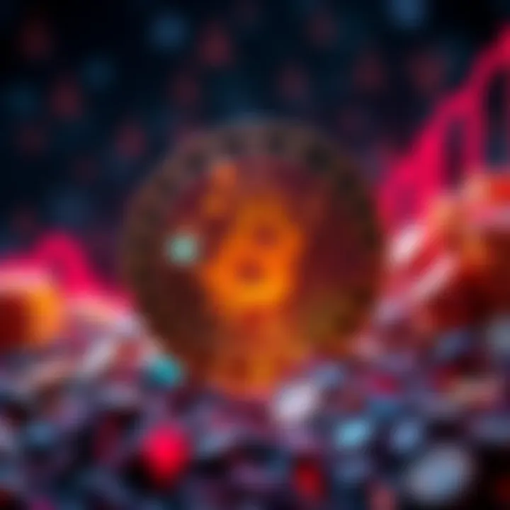 New Stable Coin Concept A visual representation of a new stable coin with symbols of security and growth.