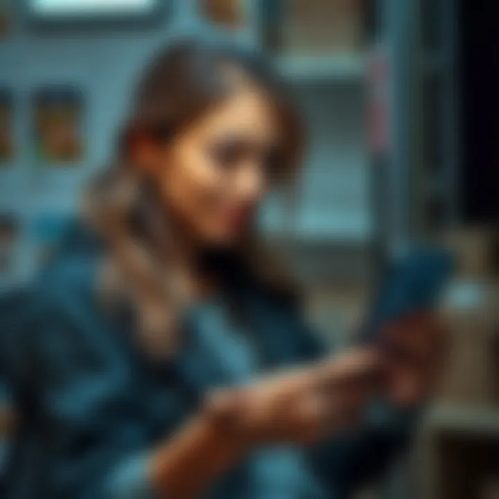 New Dasher in Delivery App A stressed first-time Dasher looks at her phone with multiple delivery orders in the background, showing her confusion and urgency.