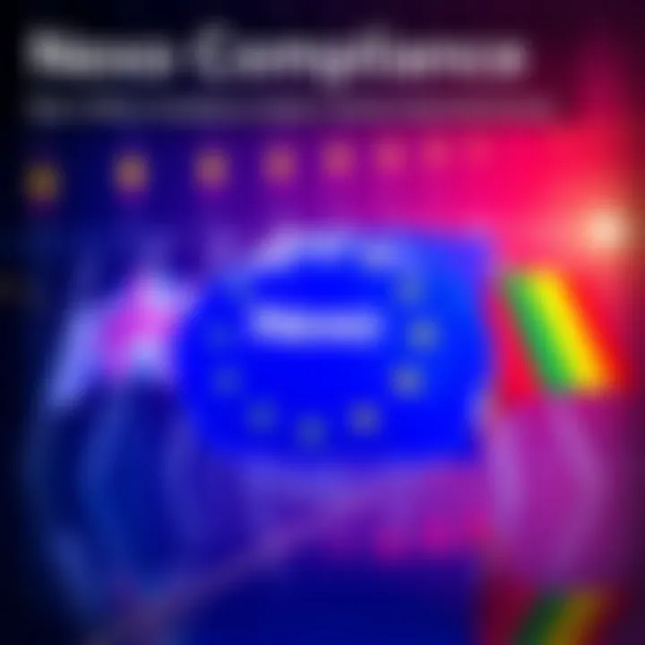 Nexo Compliance Announcement Nexo logo with European flags representing compliance with Mica regulations for clients