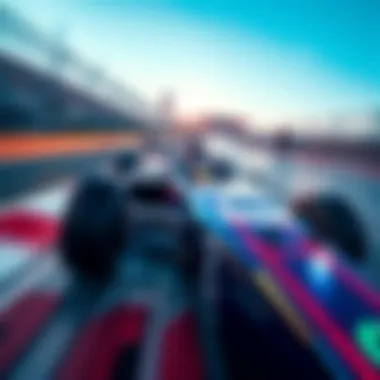 Nexo logo on the fastest Formula 1 car driven by Bortoleto racing at high speed during the Barcelona GP