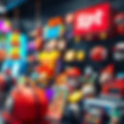 A colorful representation of various digital collectibles including art and sports items, illustrating the concept of NFTs as collectibles rather than investments