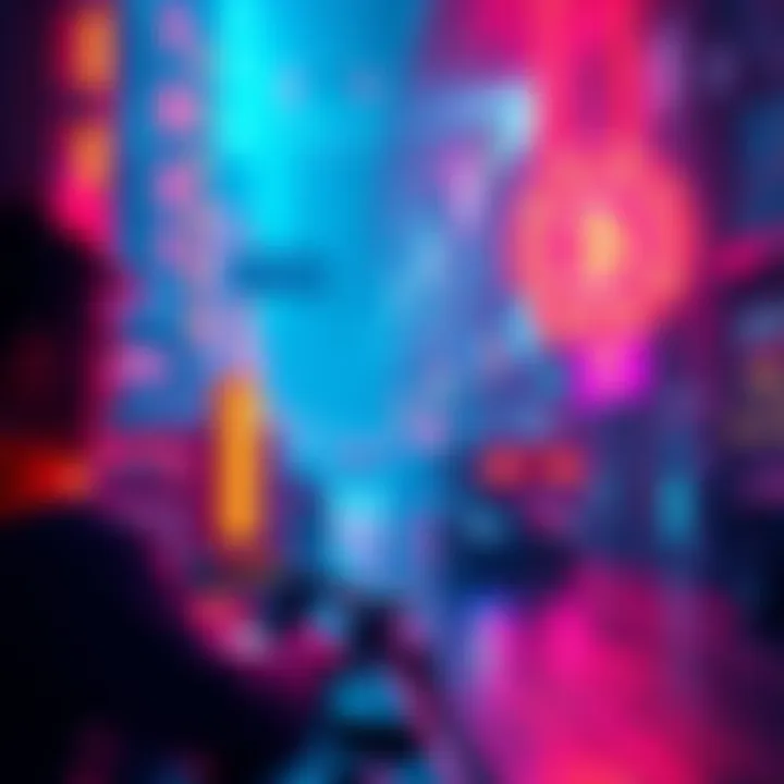 A digital art piece representing NFTs with futuristic elements, showcasing potential growth and innovation in the market.