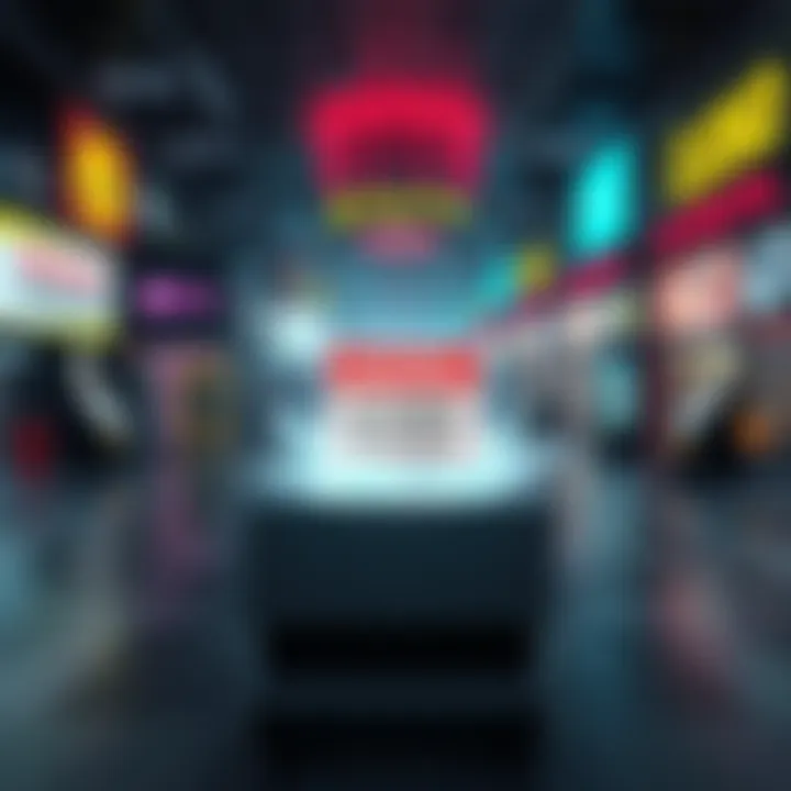 A graphic showing a digital art piece disappearing with a warning sign, symbolizing the closure of an NFT marketplace.