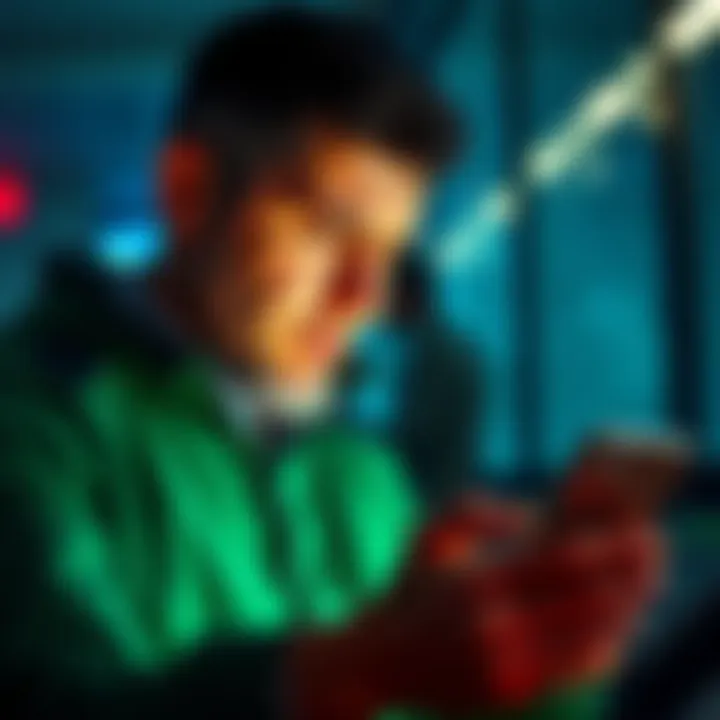 Nikolai Mushegian looks concerned while typing a warning message on his phone about the CIA